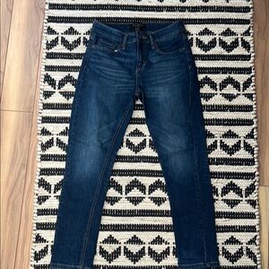 Classic Dark Blue Cropped Jeans